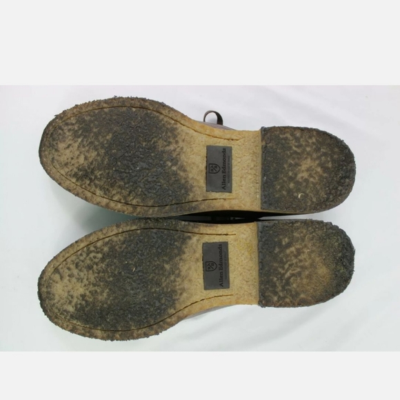 Allen Edmonds Southside Size 10 D Brown Plain Toe Blucher Dress Casual Tie Shoes - Picture 9 of 9